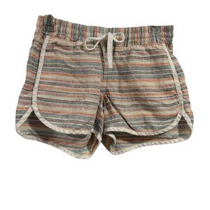 Athleta Sandbar Linen Striped‎ Shorts Size 0